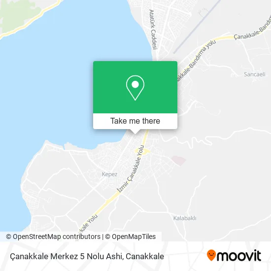 Çanakkale Merkez 5 Nolu Ashi map