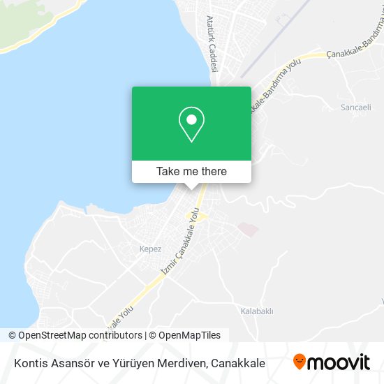 Kontis Asansör ve Yürüyen Merdiven map