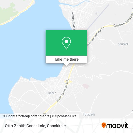Otto Zenith Çanakkale map