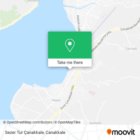 Sezer Tur Çanakkale map