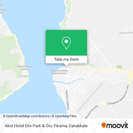 Akol Hotel Oto Park & Oto Yıkama map