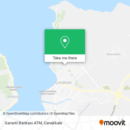 Garanti Bankası ATM map
