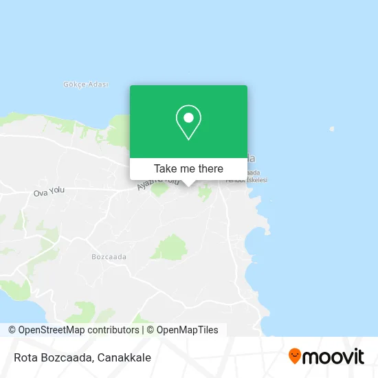 Rota Bozcaada map