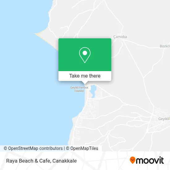Raya Beach & Cafe map