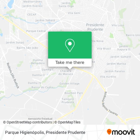 Parque Higienópolis map