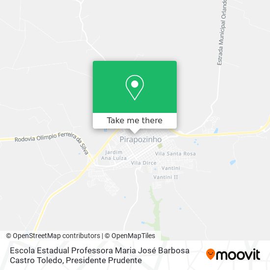 Escola Estadual Professora Maria José Barbosa Castro Toledo map