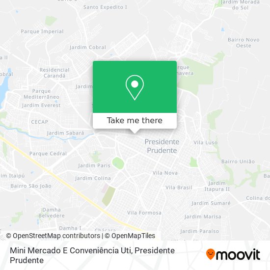 Mini Mercado E Conveniência Uti map