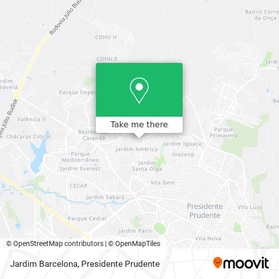 Jardim Barcelona map