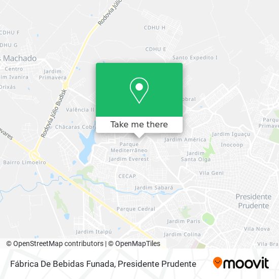 Fábrica De Bebidas Funada map