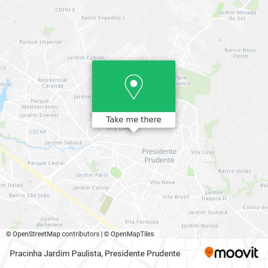 Pracinha Jardim Paulista map