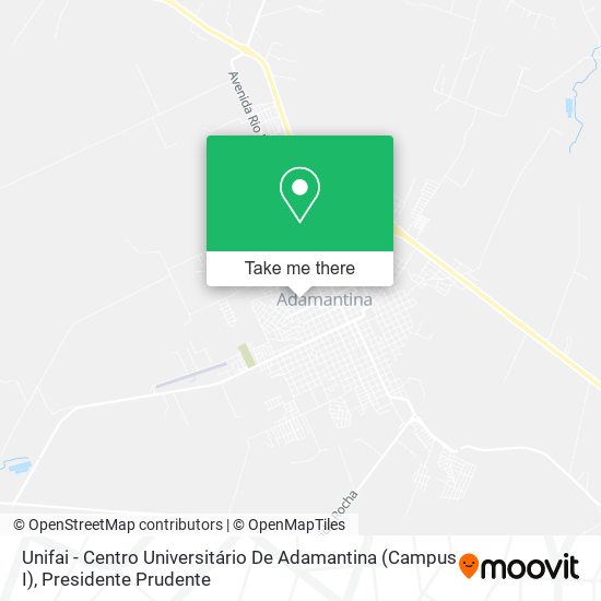 Unifai - Centro Universitário De Adamantina (Campus I) map