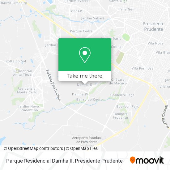 Mapa Parque Residencial Damha II