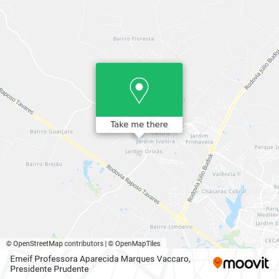Emeif Professora Aparecida Marques Vaccaro map