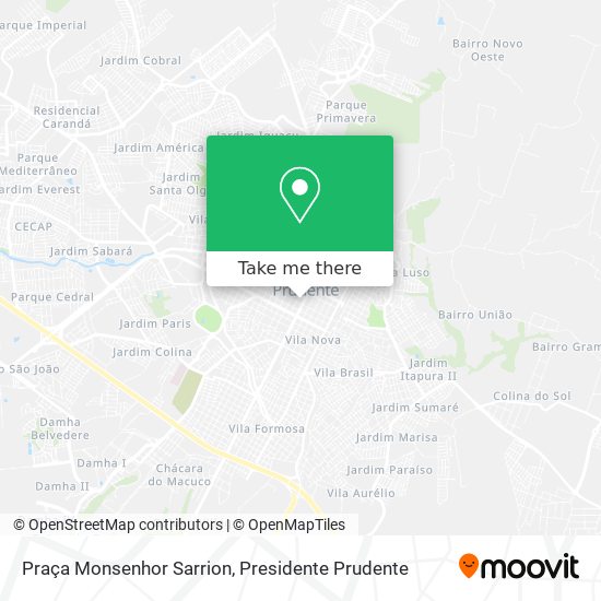Praça Monsenhor Sarrion map