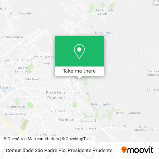 Comunidade São Padre Pio map