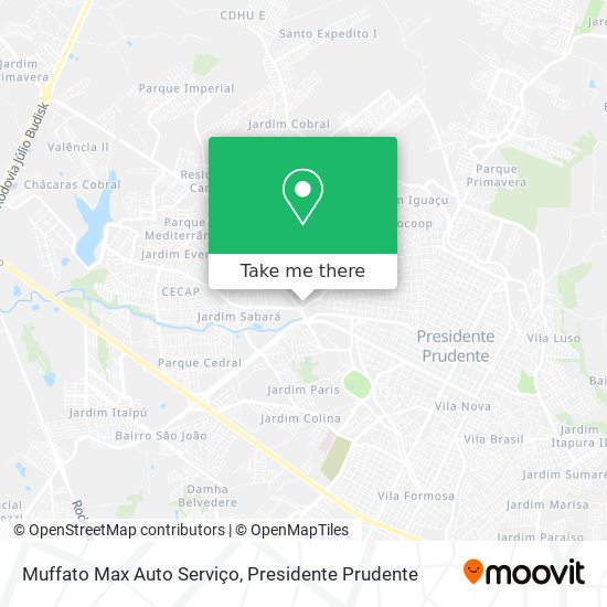 Muffato Max Auto Serviço map