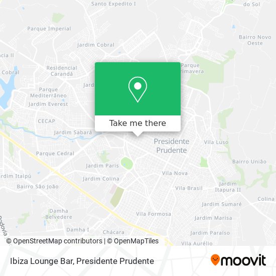 Ibiza Lounge Bar map