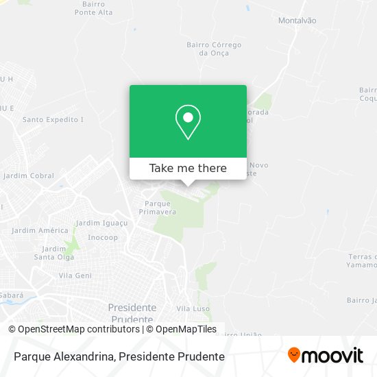 Parque Alexandrina map