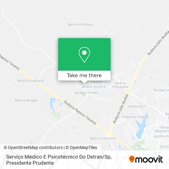 Serviço Médico E Psicotécnico Do Detran / Sp map