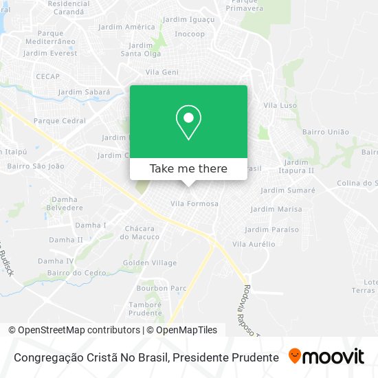 Congregação Cristã No Brasil map