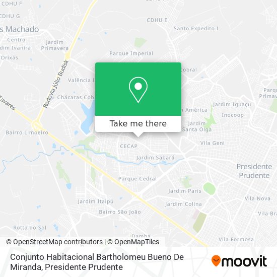 Conjunto Habitacional Bartholomeu Bueno De Miranda map