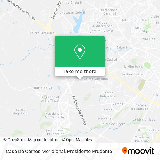 Casa De Carnes Meridional map