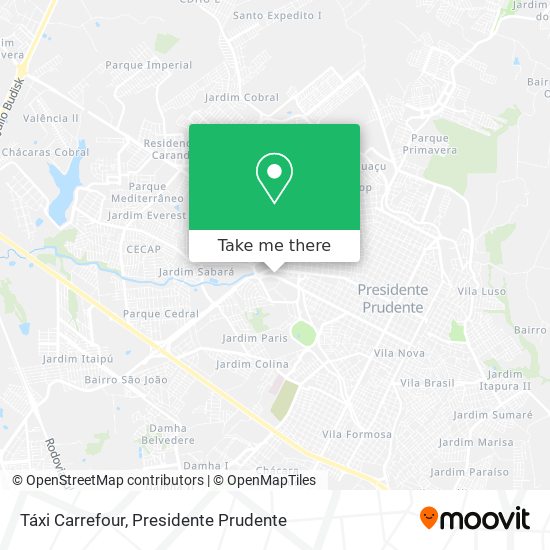 Táxi Carrefour map
