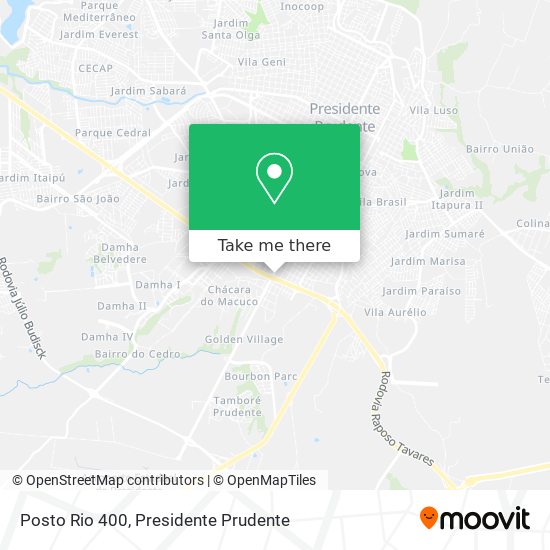 Posto Rio 400 map