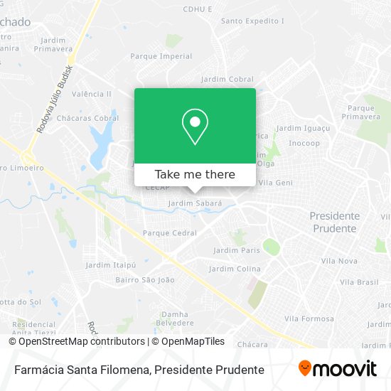 Farmácia Santa Filomena map