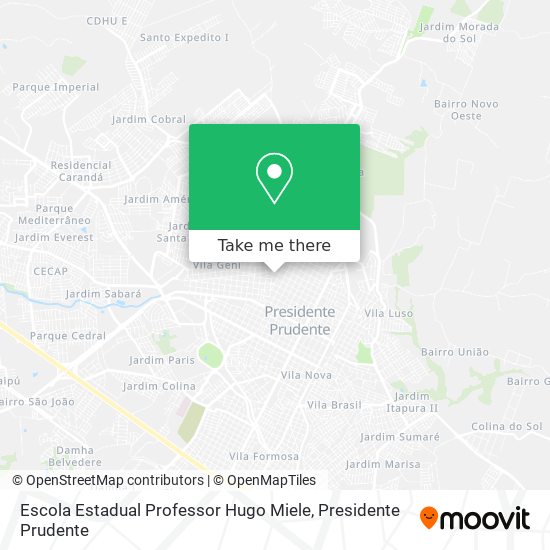 Escola Estadual Professor Hugo Miele map