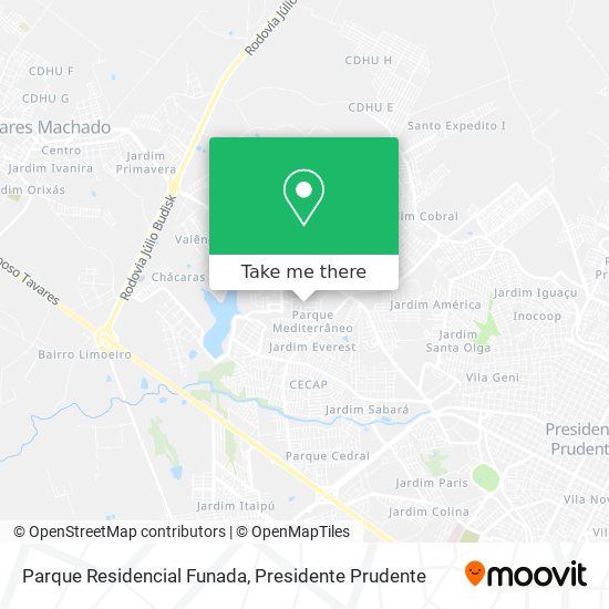 Parque Residencial Funada map