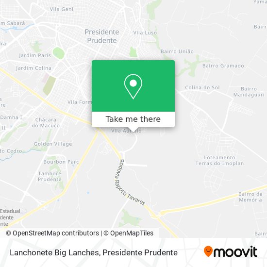 Lanchonete Big Lanches map