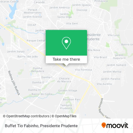 Buffet Tio Fabinho map