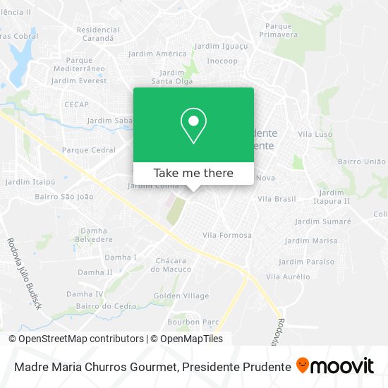 Mapa Madre Maria Churros Gourmet