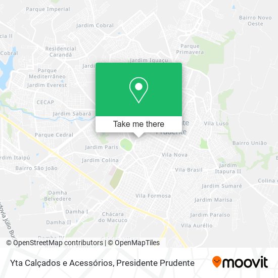 Yta Calçados e Acessórios map
