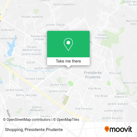 Shopping map