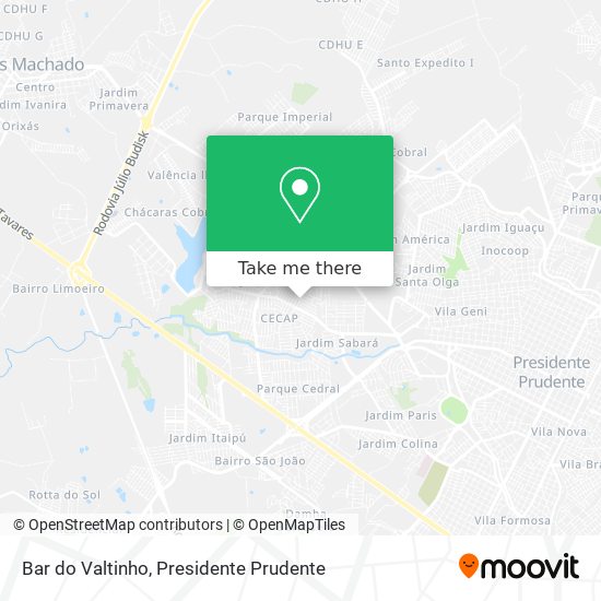 Bar do Valtinho map