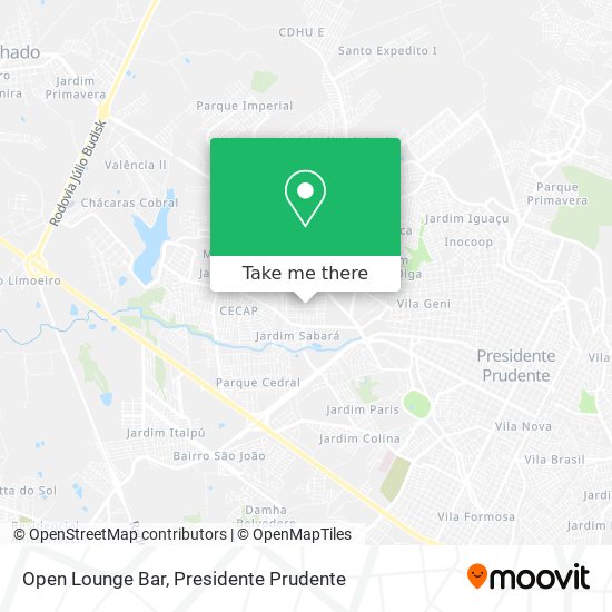 Open Lounge Bar map