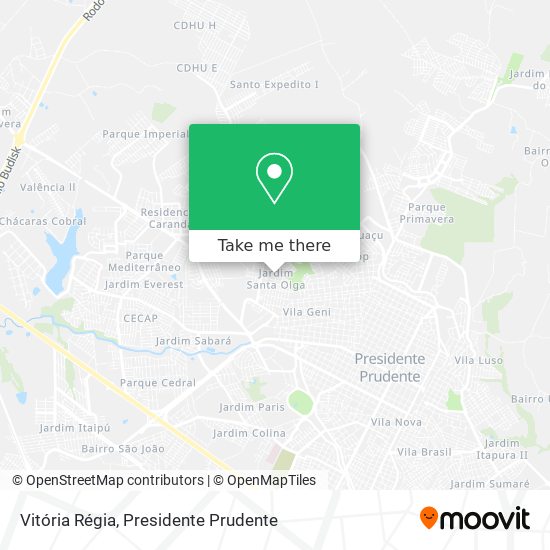 Vitória Régia map