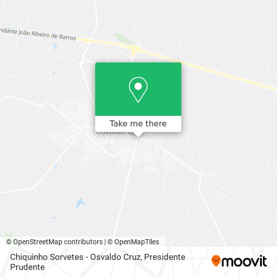 Chiquinho Sorvetes - Osvaldo Cruz map