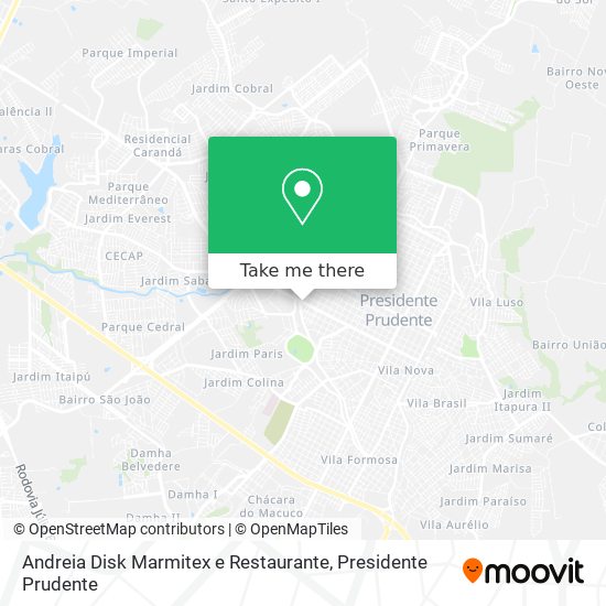Andreia Disk Marmitex e Restaurante map