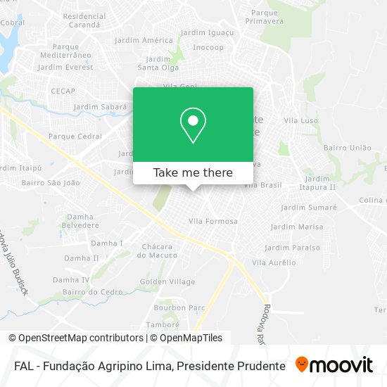 FAL - Fundação Agripino Lima map
