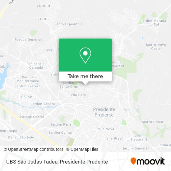 UBS São Judas Tadeu map