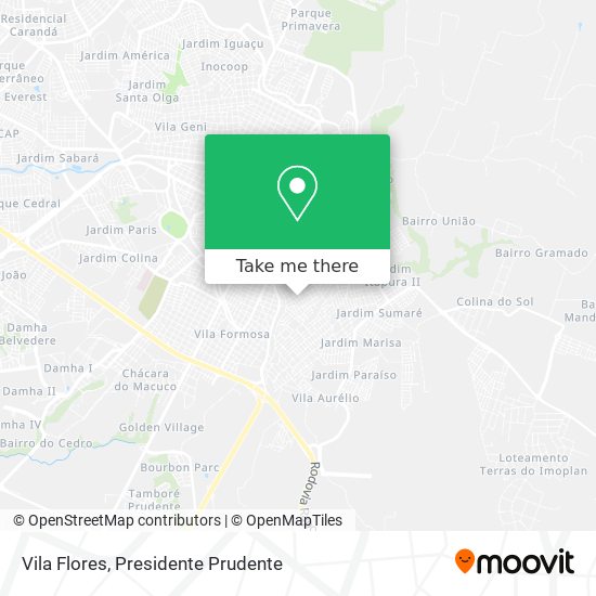 Vila Flores map