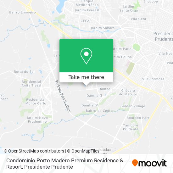 Mapa Condomínio Porto Madero Premium Residence & Resort