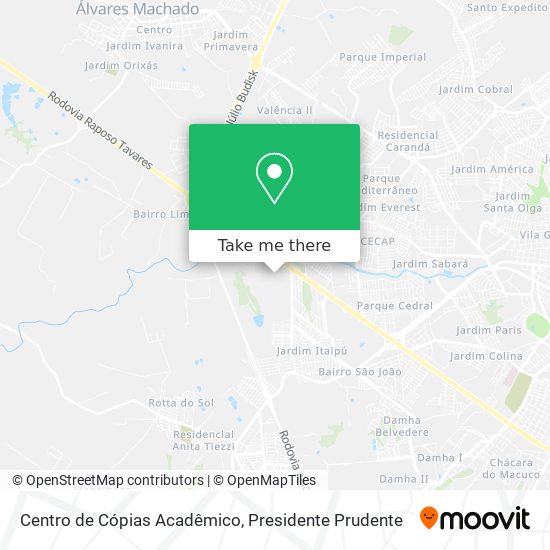 Centro de Cópias Acadêmico map