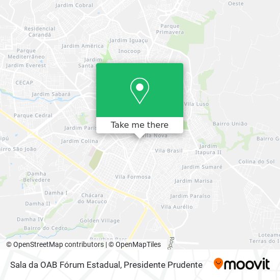 Sala da OAB Fórum Estadual map