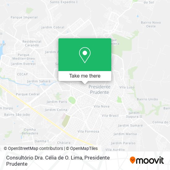 Consultório Dra. Célia de O. Lima map