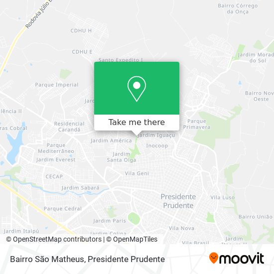 Bairro São Matheus map