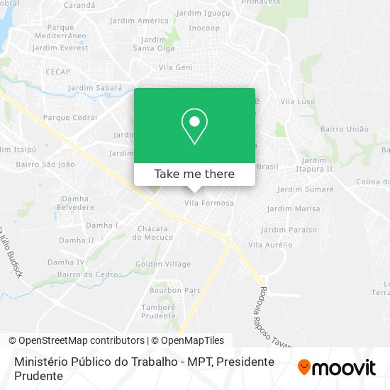 Ministério Público do Trabalho - MPT map
